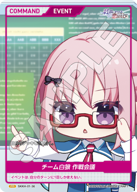SKKH-01-36 PR チーム白狼 作戦会議